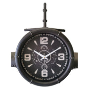 Wall clock - Metal Medium  Vintage Fighter Jet Wall Clock - Peterson Housewares & Artwares
