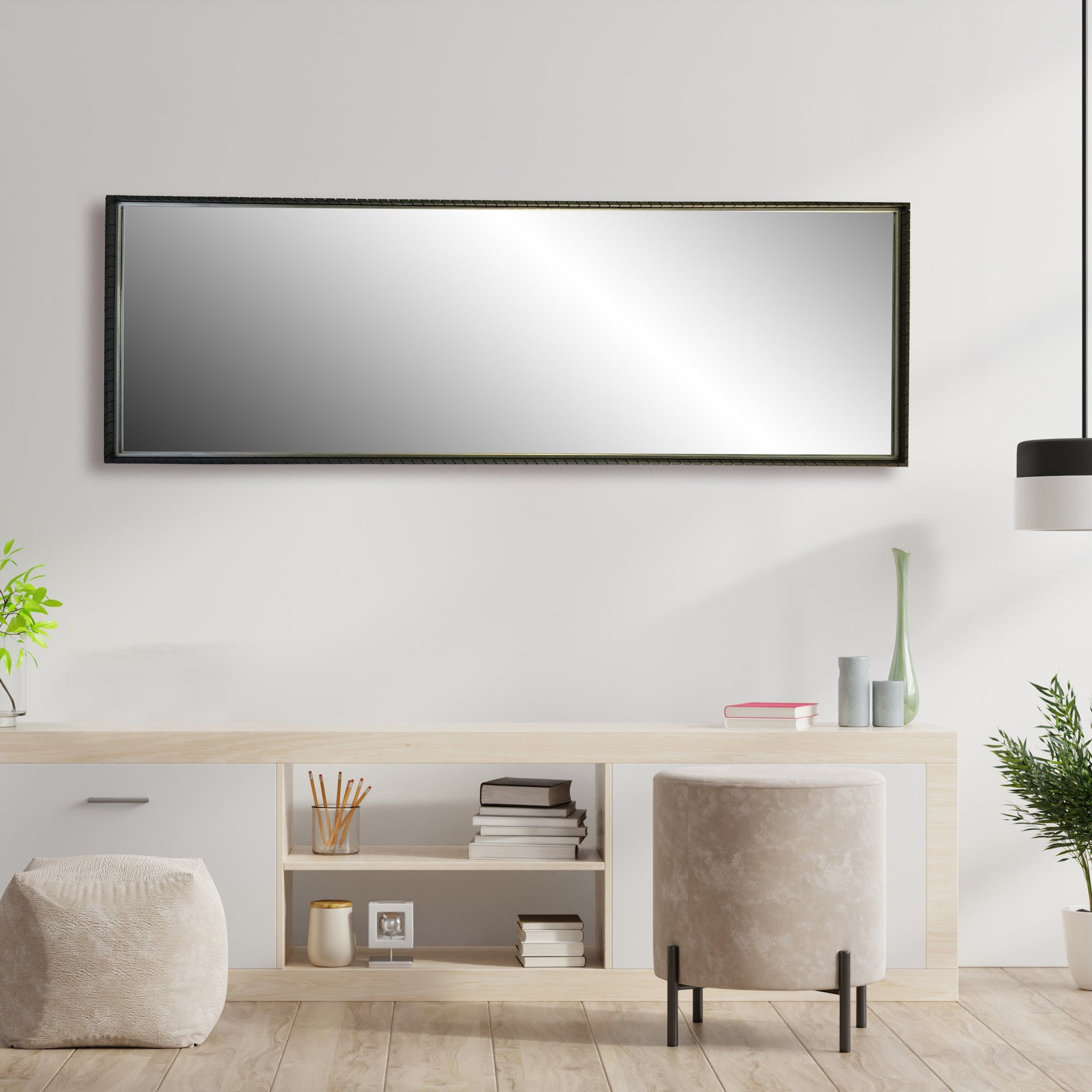 Wall Mirror - Metal wall or floor mirror