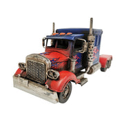 Blue Semi-Truck Metal Model - Peterson Housewares & Artwares