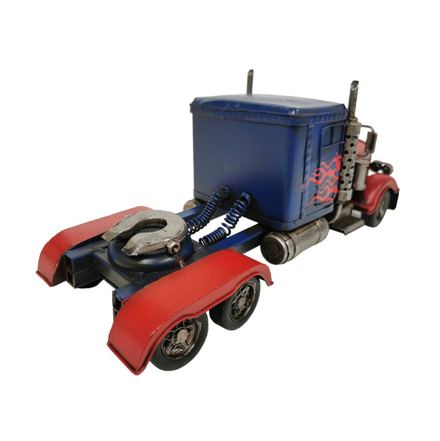 Blue Semi-Truck Metal Model - Peterson Housewares & Artwares