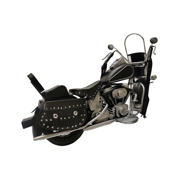 Black Metal Model Motorcycle