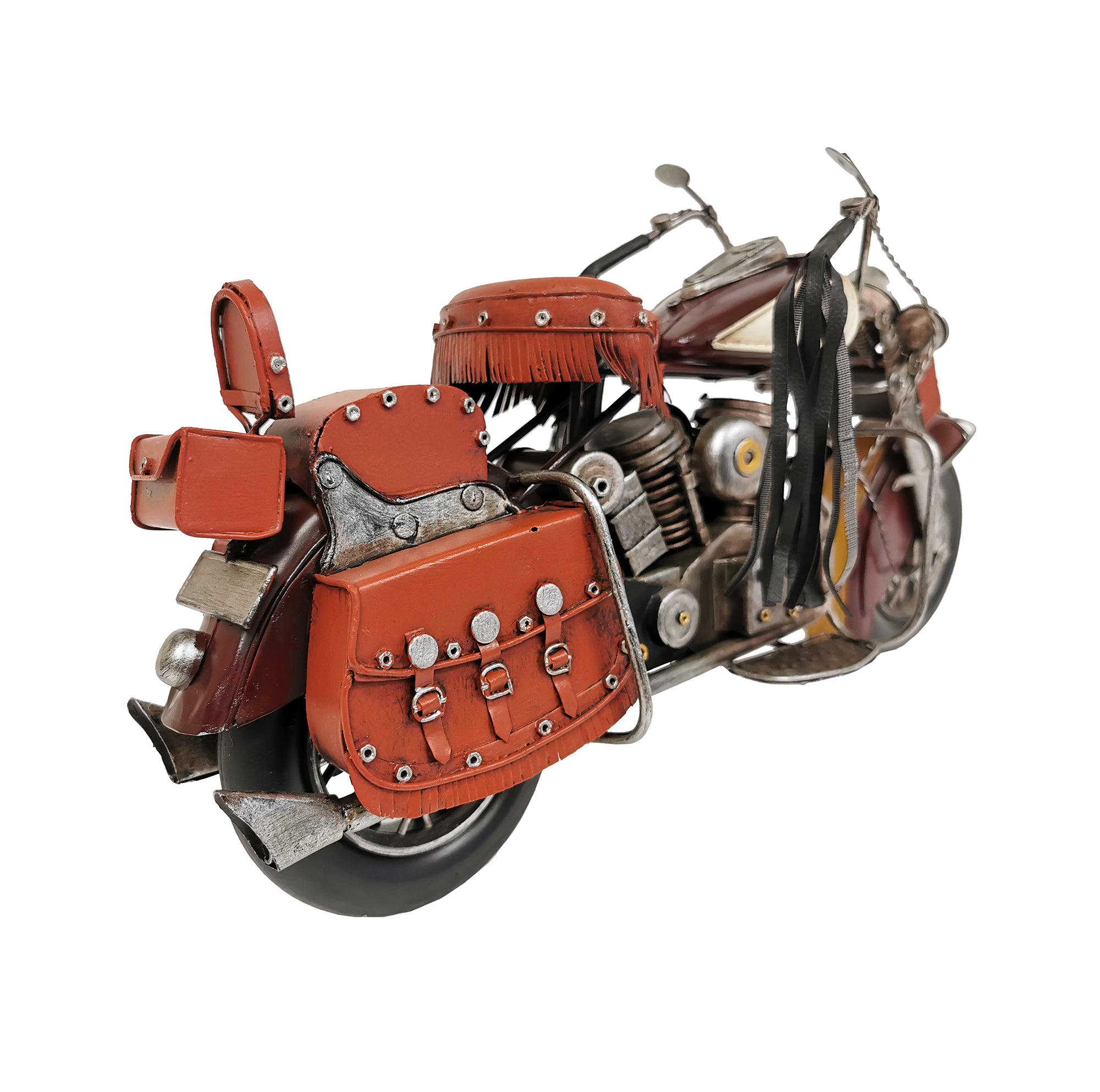 Burgundy Motorcycle Metal Model