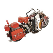 Burgundy Motorcycle Metal Model