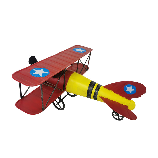 Red Airplane Model Décor