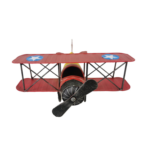 Red Airplane Model Décor