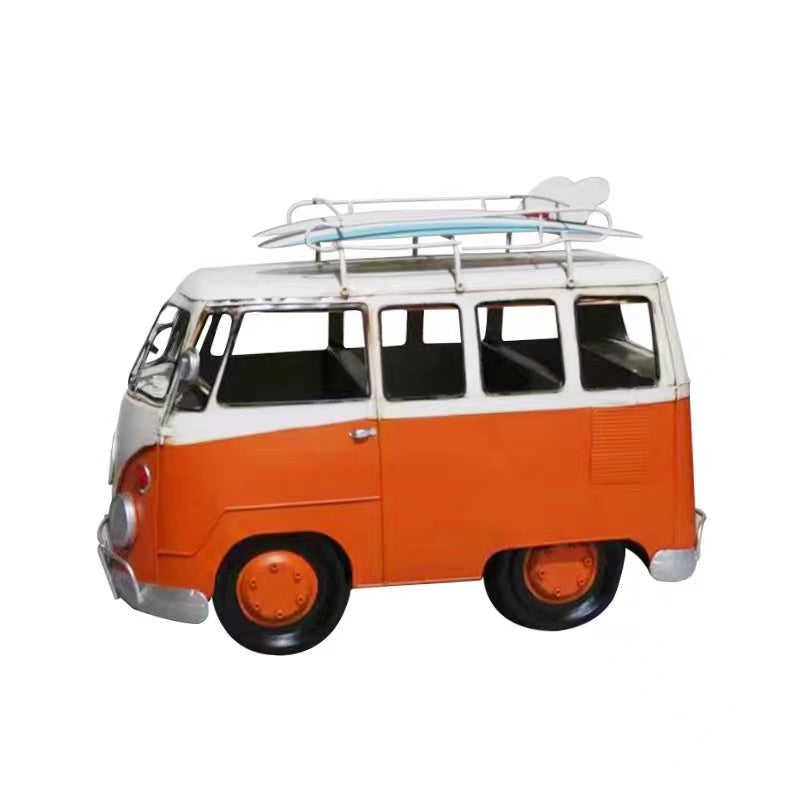 Oversized Vintage VW Bus Metal Model