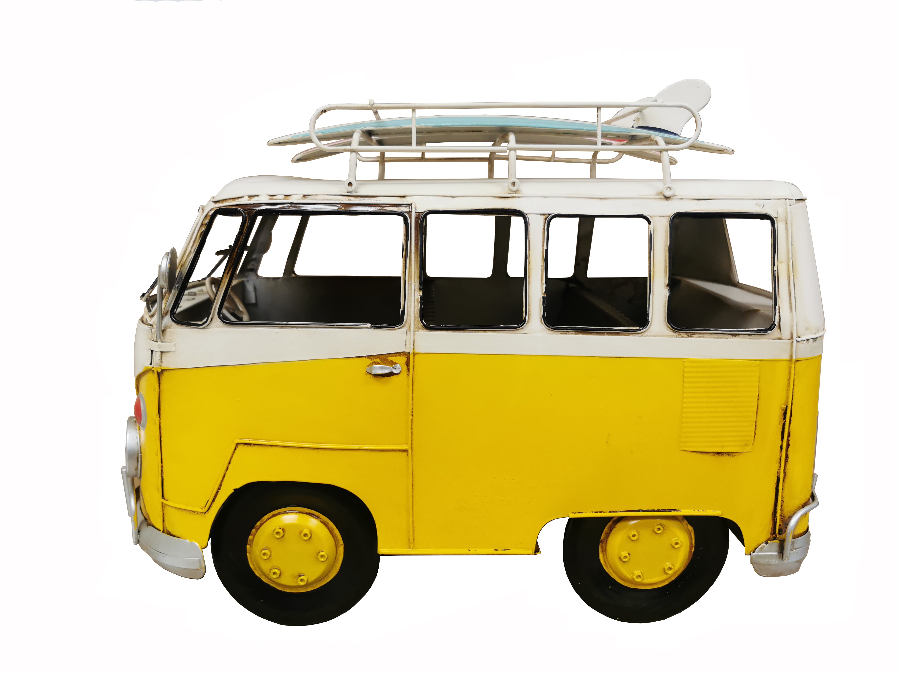Oversized Vintage VW Bus Metal Model - Peterson Housewares & Artwares