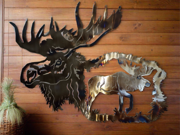 Moose Metal Wall Art