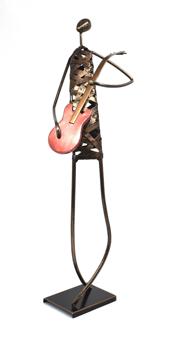Large Musician with Guitar (KD packing) Metal Sculpture