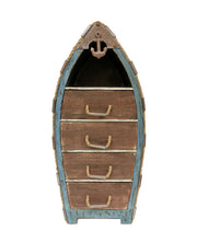 Solid wood boat shaped cabinet with drawers - Peterson Housewares & Artwares