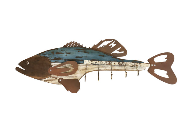 Bass shaped rack hanger - Peterson Housewares & Artwares