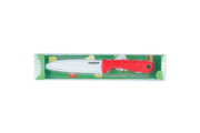 CERAMIC KNIFE: Red soft touch handle; White Ceramic Blade ... 5" Blade - Peterson Housewares & Artwares