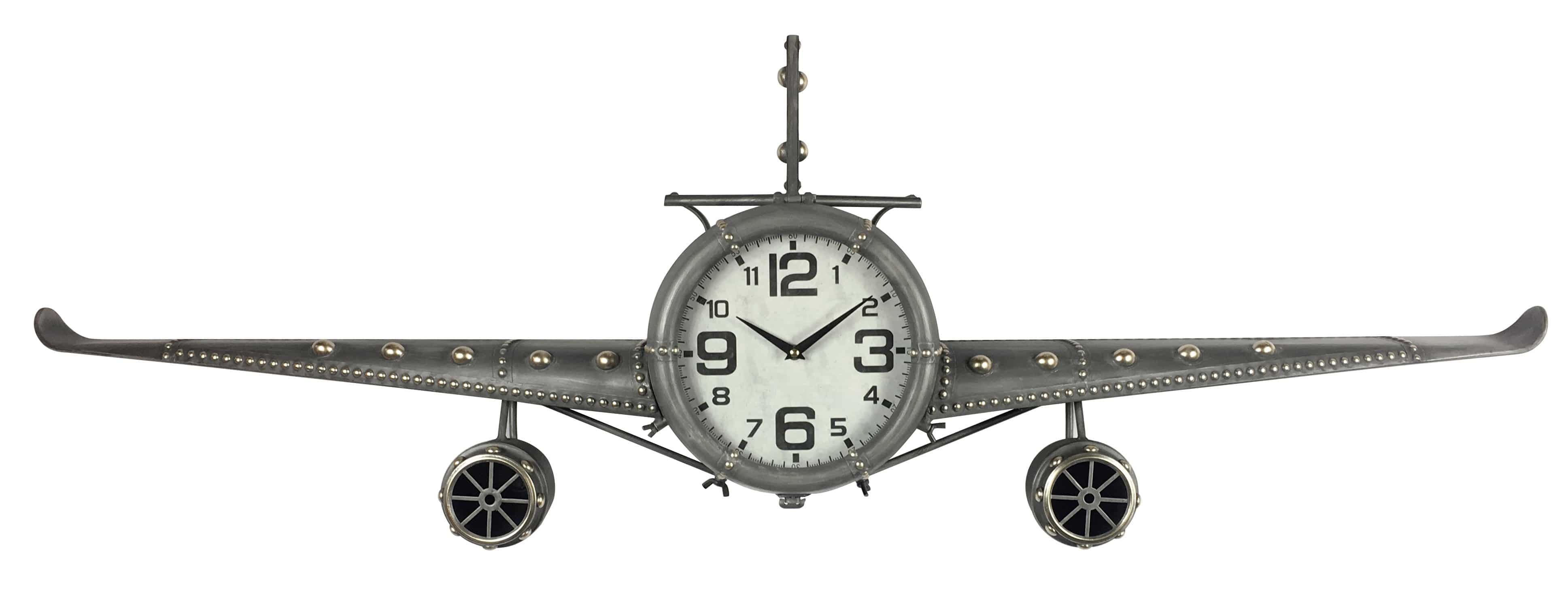 Wall clock - Metal Medium Vintage Fighter Jet Wall Clock - Peterson ...