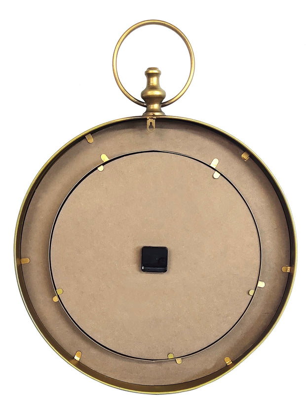 Pocket Watch Style Metal Wall Clock - Peterson Housewares & Artwares