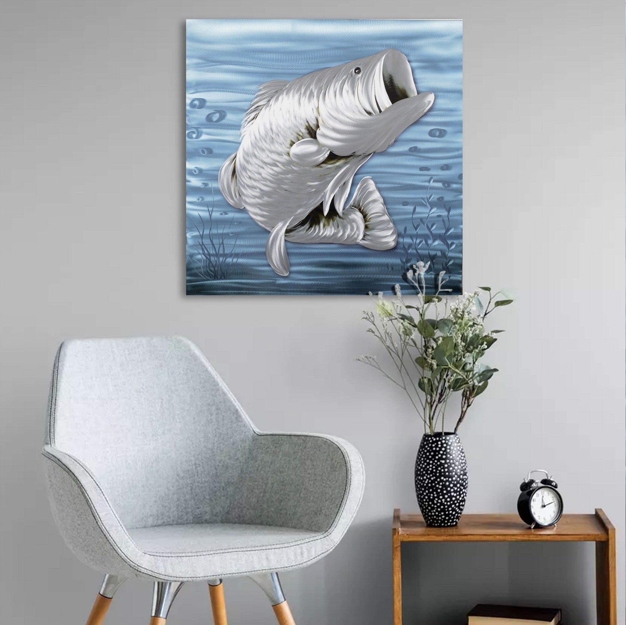 Largemouth Bass Metal Wall Art - Peterson Housewares & Artwares