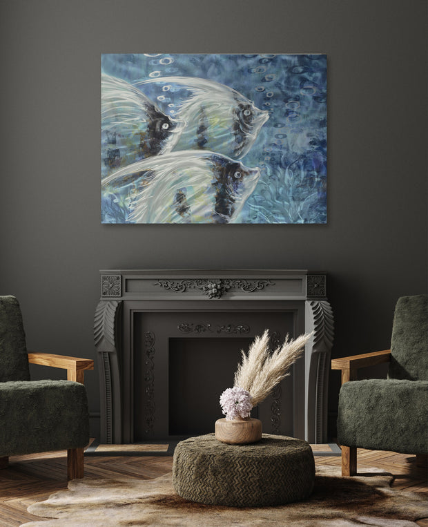 Grouping Angelfish Metal Wall Art - Peterson Housewares & Artwares