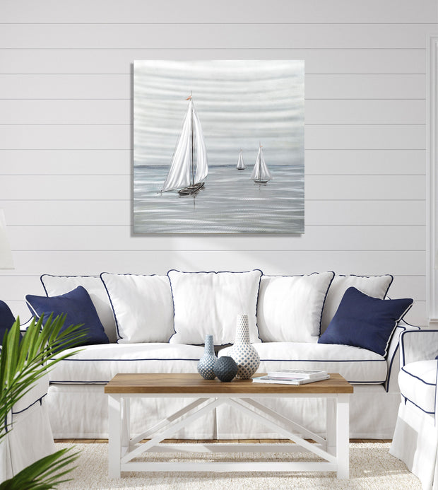 Sailboats Metal Wall Art - Peterson Housewares & Artwares