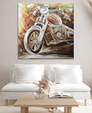 Vintage Motorcycle Metal Wall Art - Peterson Housewares & Artwares