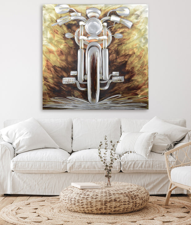 Showcase Motorcycle Metal Wall Art - Peterson Housewares & Artwares