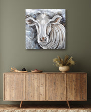 The Grey Cow Metal Wall Art - Peterson Housewares & Artwares