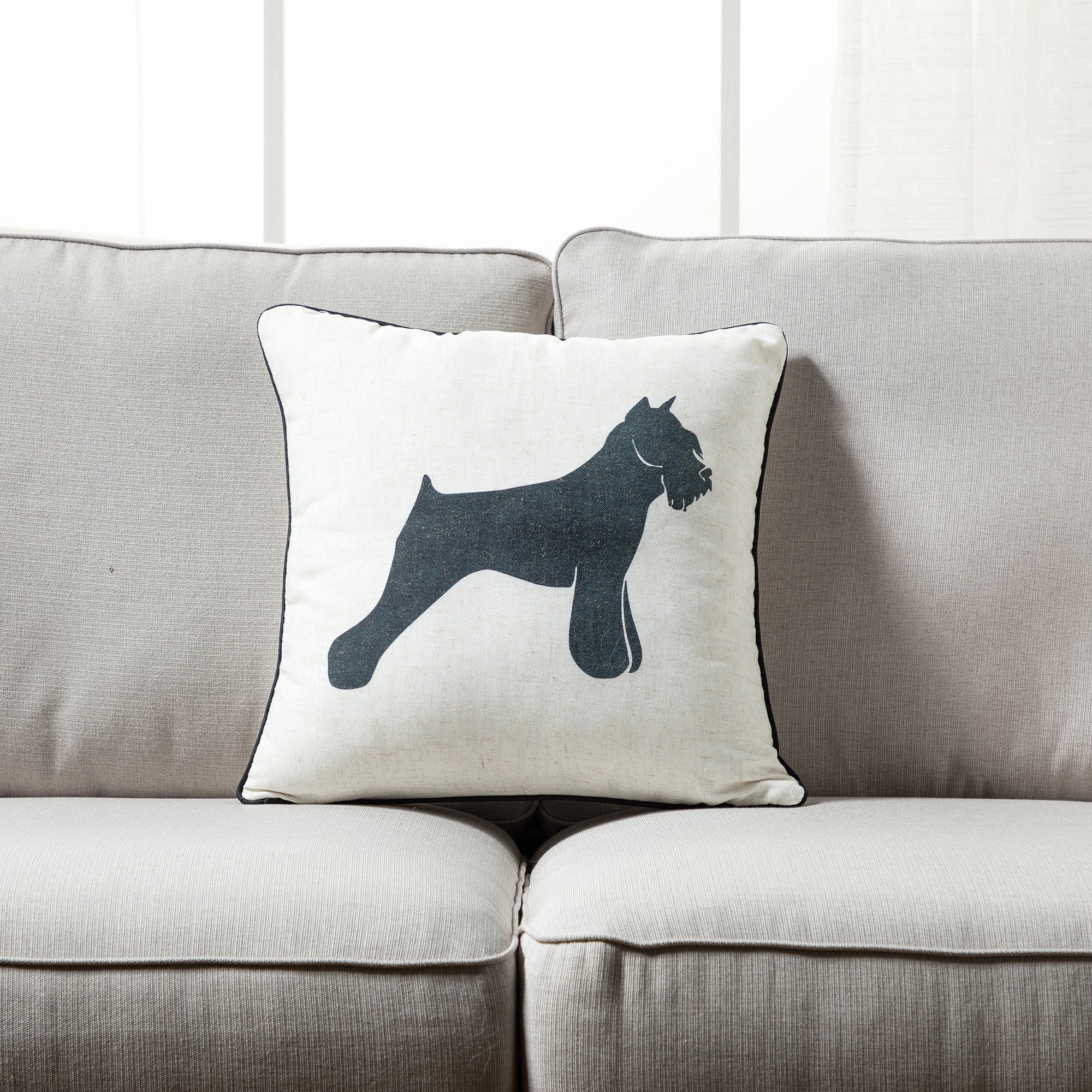 Home and Dog throw pillow - set of 2 - Peterson Housewares & Artwares