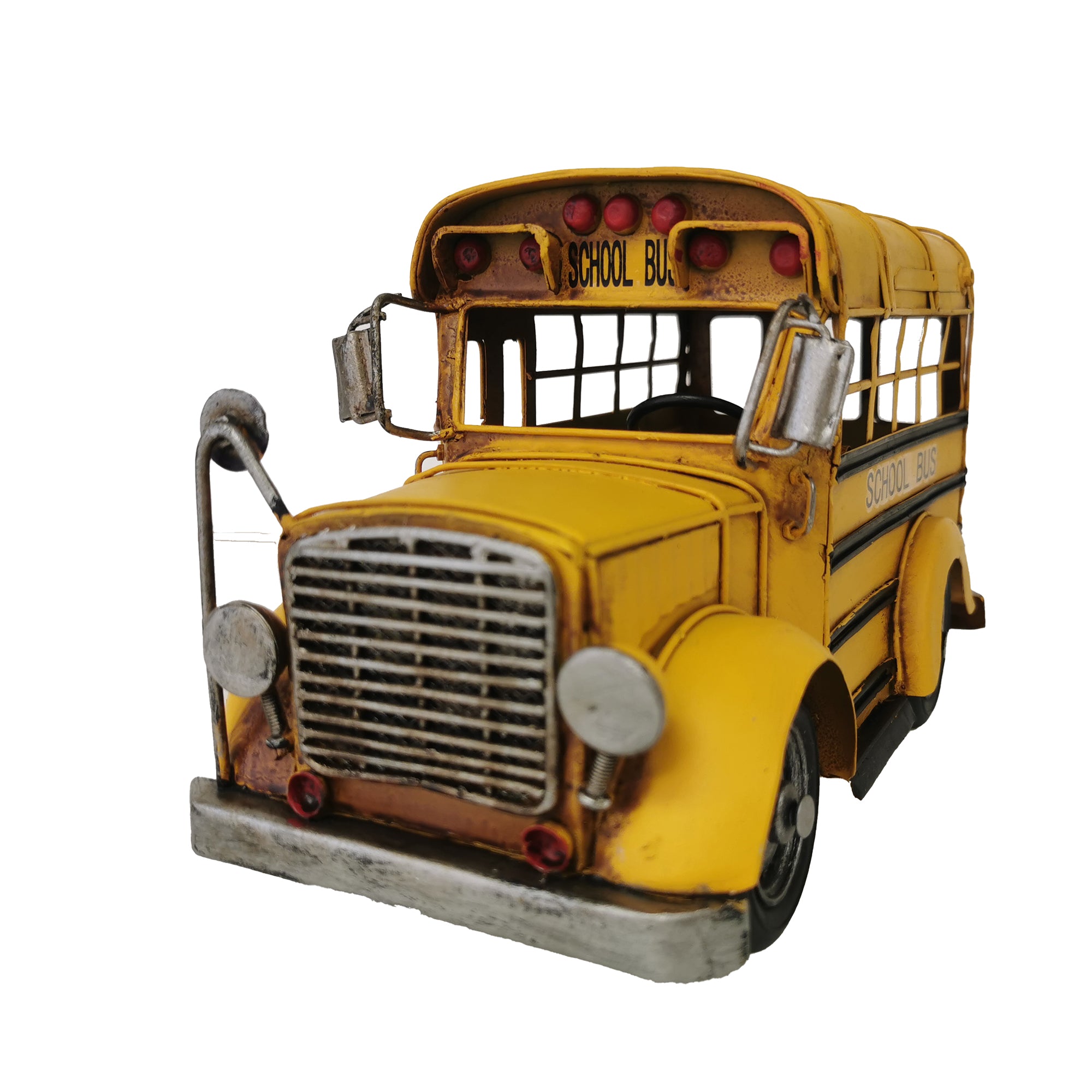 Metal Model School Bus Décor - Peterson Housewares & Artwares