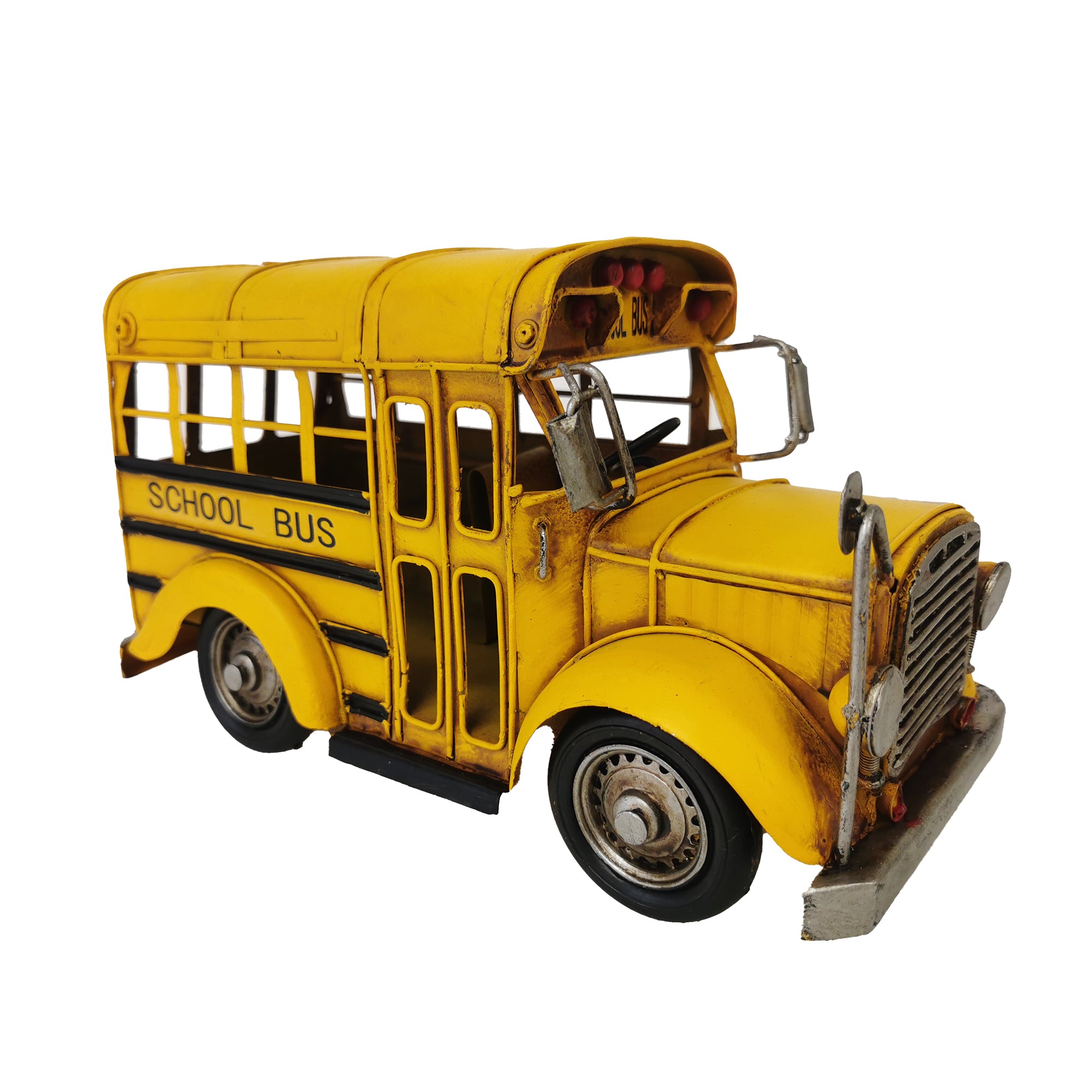 Metal Model School Bus Décor - Peterson Housewares & Artwares