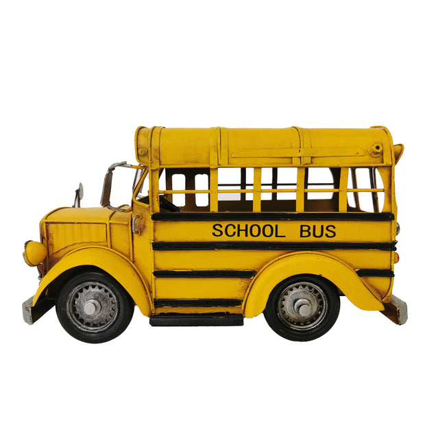 Metal Model School Bus Décor - Peterson Housewares & Artwares