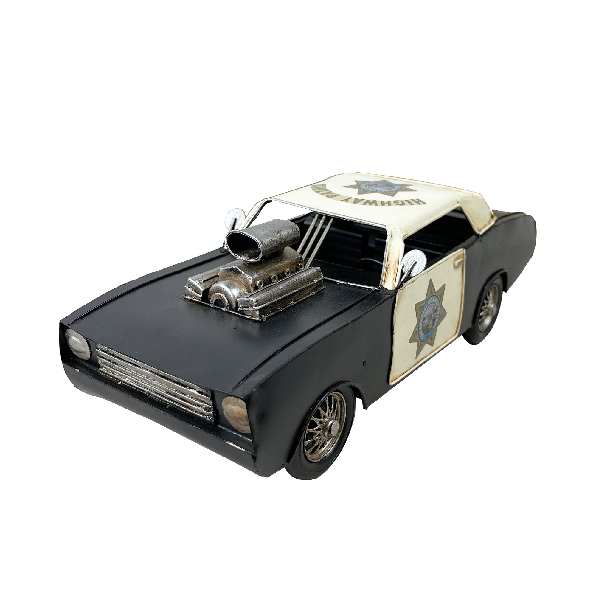 Police Hot Rod Metal Model - Peterson Housewares & Artwares