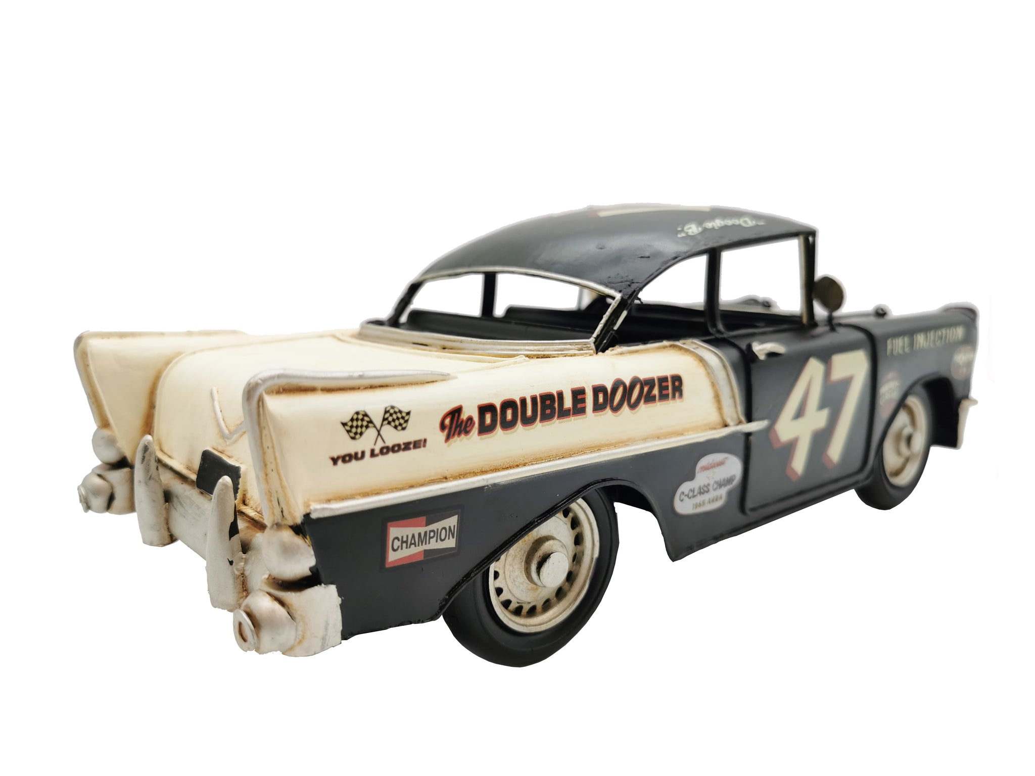 Black Classic Rally Car Metal Model - Peterson Housewares & Artwares