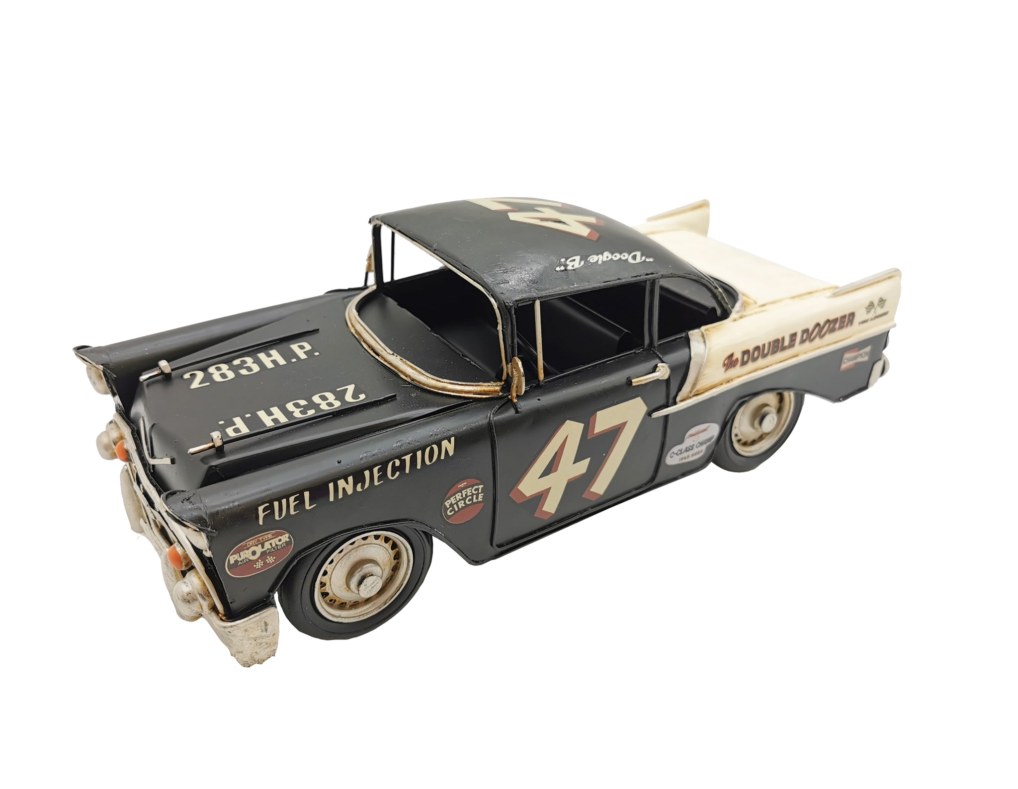 Black Classic Rally Car Metal Model - Peterson Housewares & Artwares