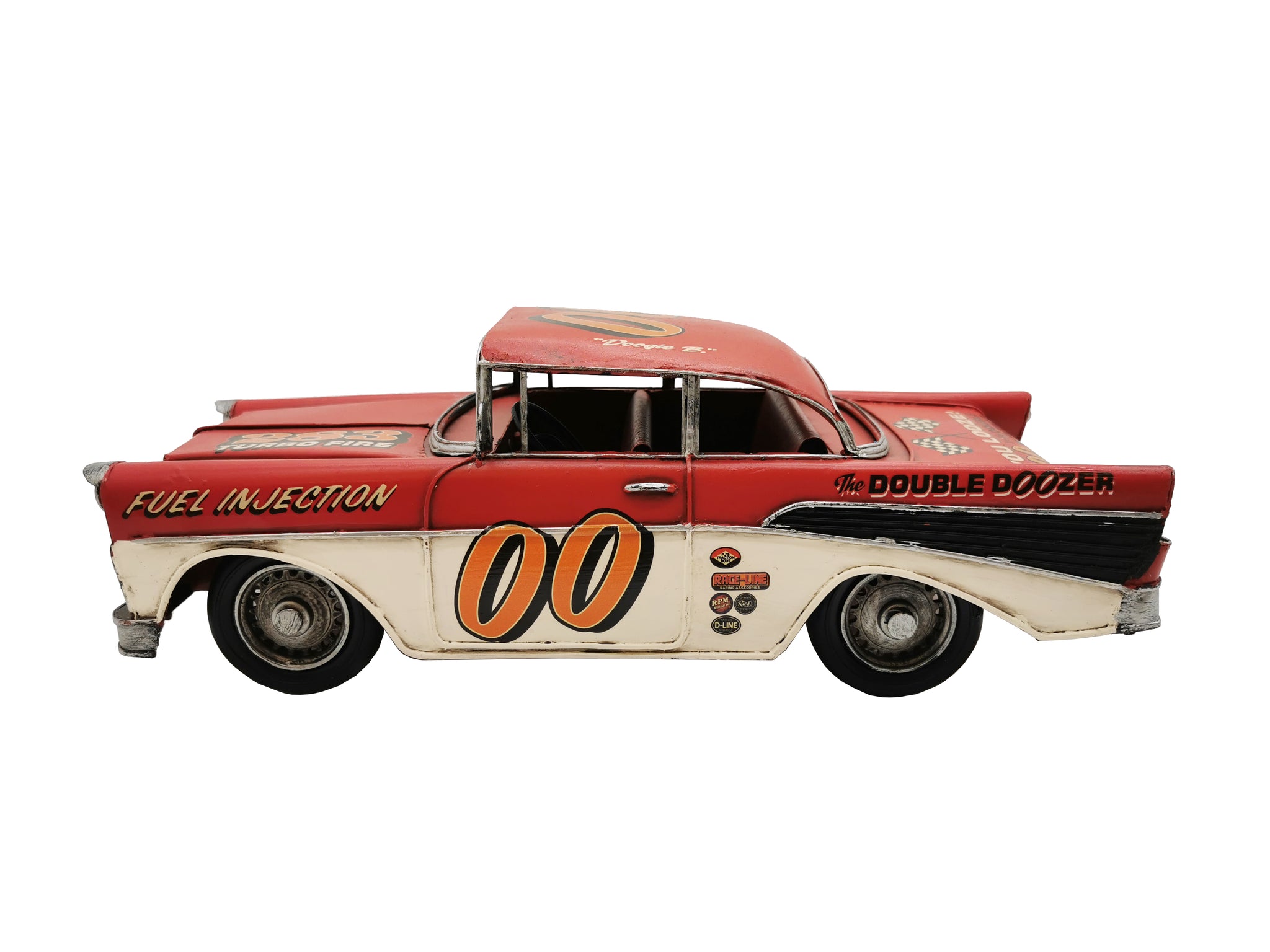 Red Classic Rally Car Metal Model - Peterson Housewares & Artwares