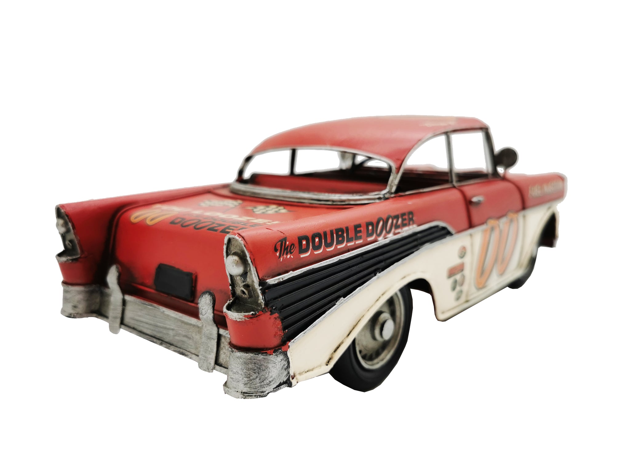 Red Classic Rally Car Metal Model - Peterson Housewares & Artwares