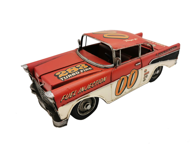 Red Classic Rally Car Metal Model - Peterson Housewares & Artwares