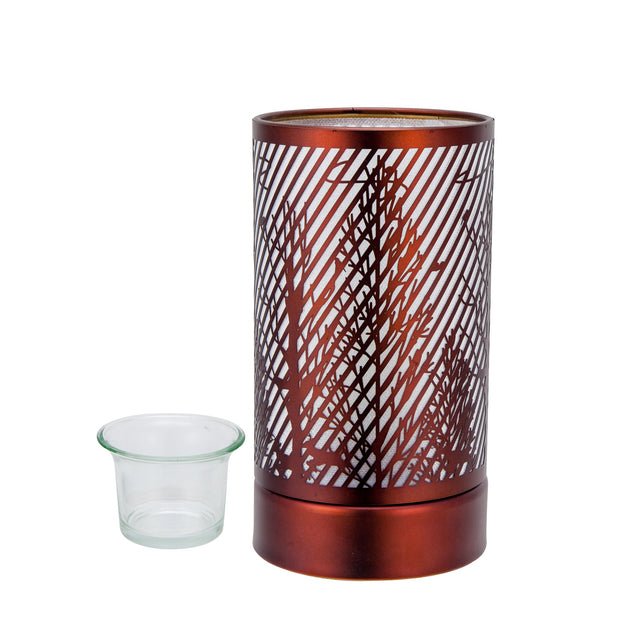 7" touch lamp-Fragrance Wax Melts Warmer -Electric Candle Essential Oil Burner-Metal Ravine Table decor - Peterson Housewares & Artwares