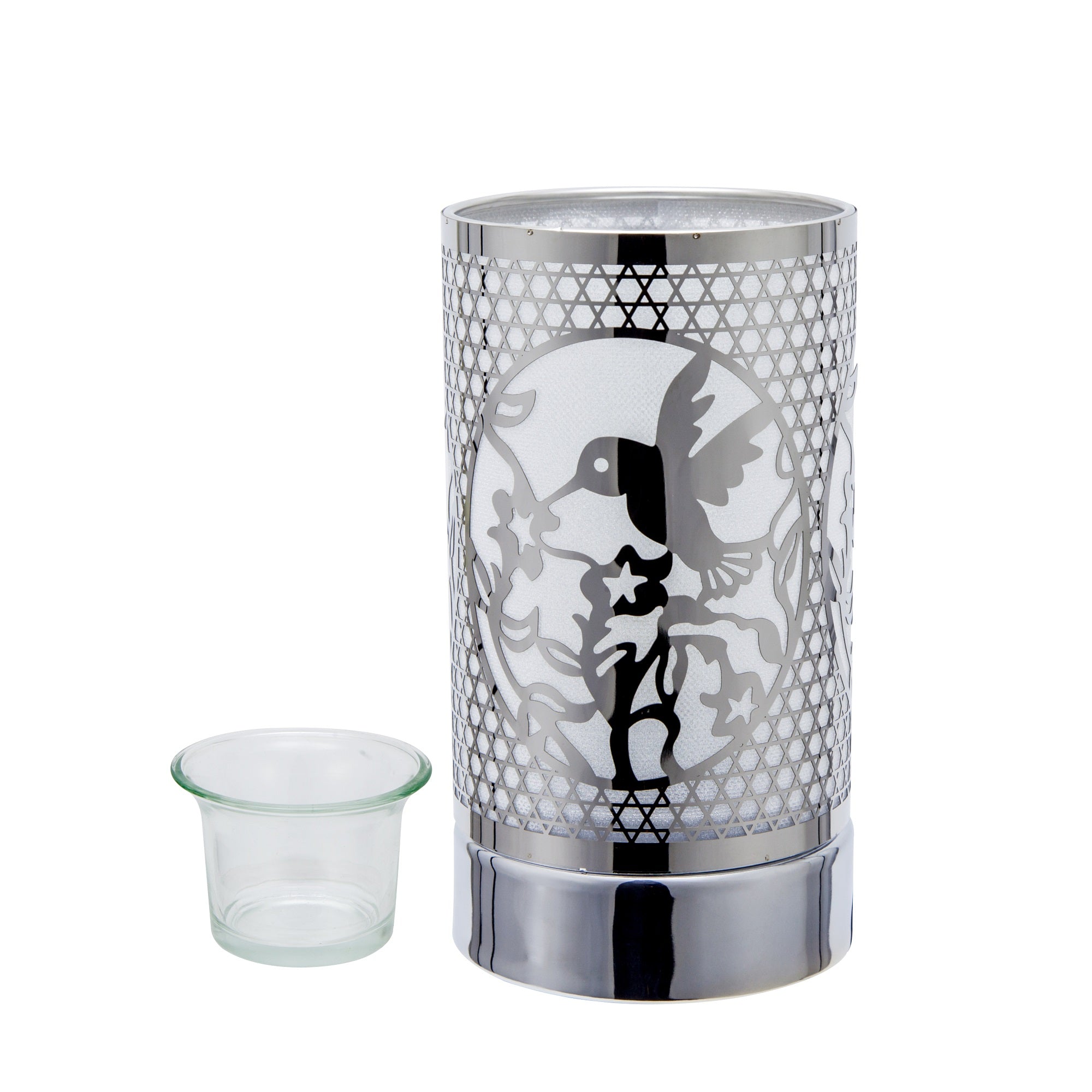 7" touch lamp-Fragrance Wax Melts Warmer -Electric Candle Essential Oil Burner-Metal Hummingbird Table Decor - Peterson Housewares & Artwares