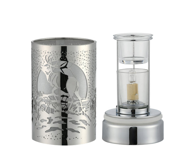 7" Touch lamp/Oil burner/Wax warmer- Silver Elk - Peterson Housewares & Artwares
