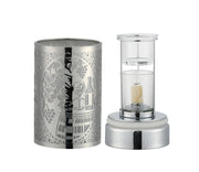 7" Touch lamp/Oil burner/Wax warmer-Silver Wine Time - Peterson Housewares & Artwares