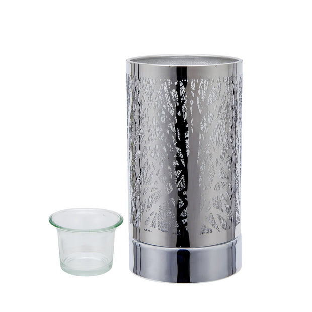 7" touch lamp-Fragrance Wax Melts Warmer -Electric Candle Essential Oil Burner-Metal Forest Table Decor - Peterson Housewares & Artwares
