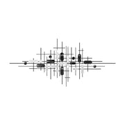 3D multicolor Modern Style Wall Decor Metal Home Hanging Art - Peterson Housewares & Artwares